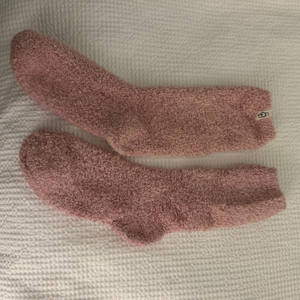 UGG Blush Fuzzy Lounge Socks